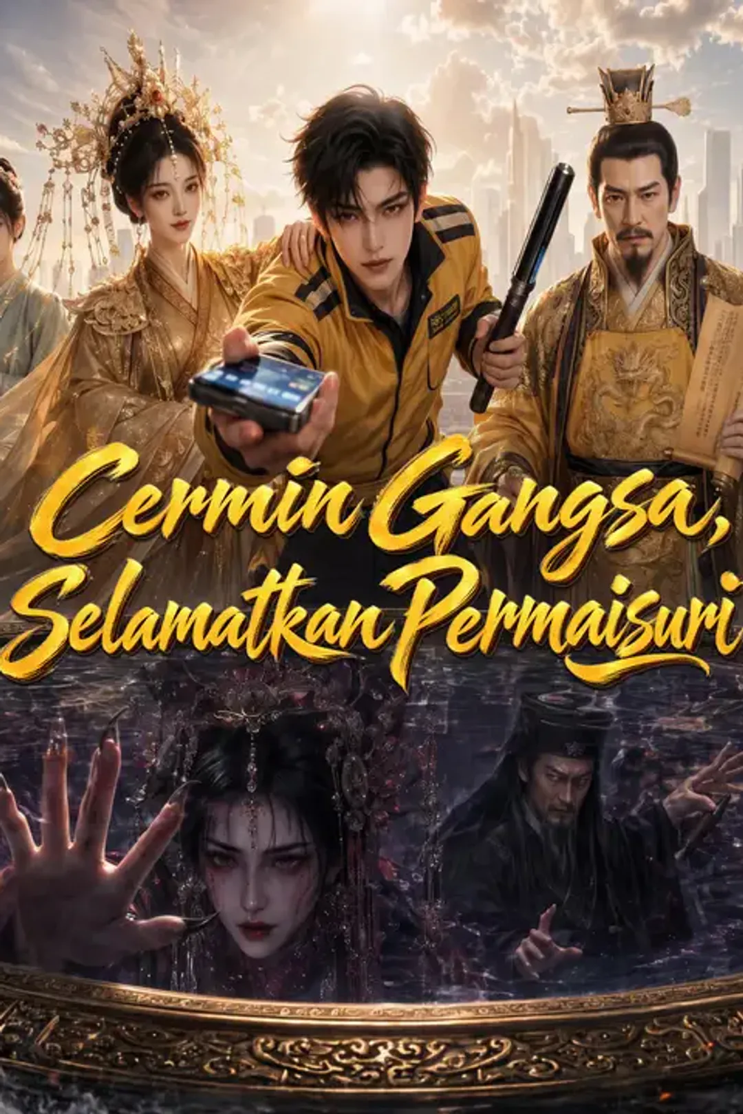 Poster Cermin Gangsa, Selamatkan Permaisuri