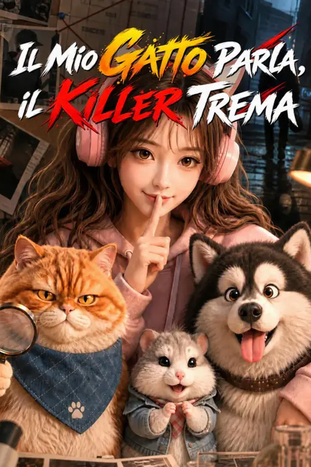 Locandina di Il Mio Gatto Parla, il Killer Trema