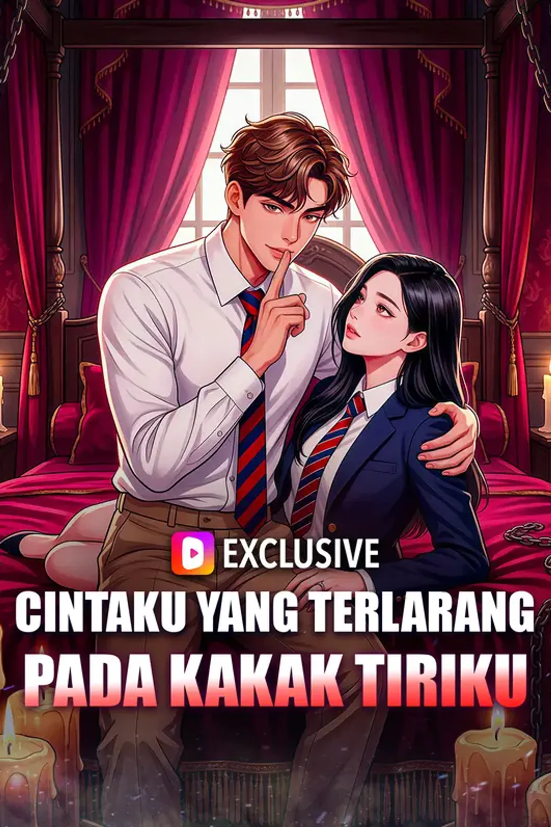 Poster Cintaku yang Terlarang pada Kakak Tiriku