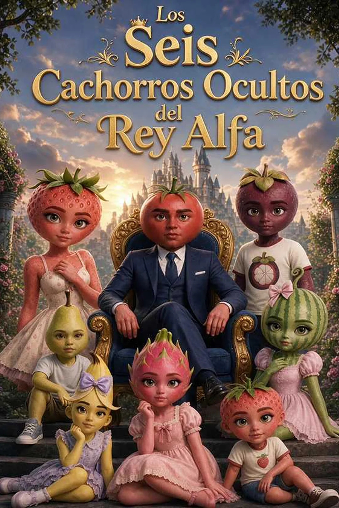 Póster de Los Seis Cachorros Ocultos del Rey Alfa
