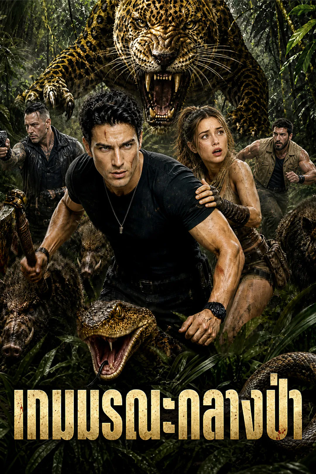 โปสเตอร์ เกมมรณะกลางป่า（ฉบับพากย์ ）