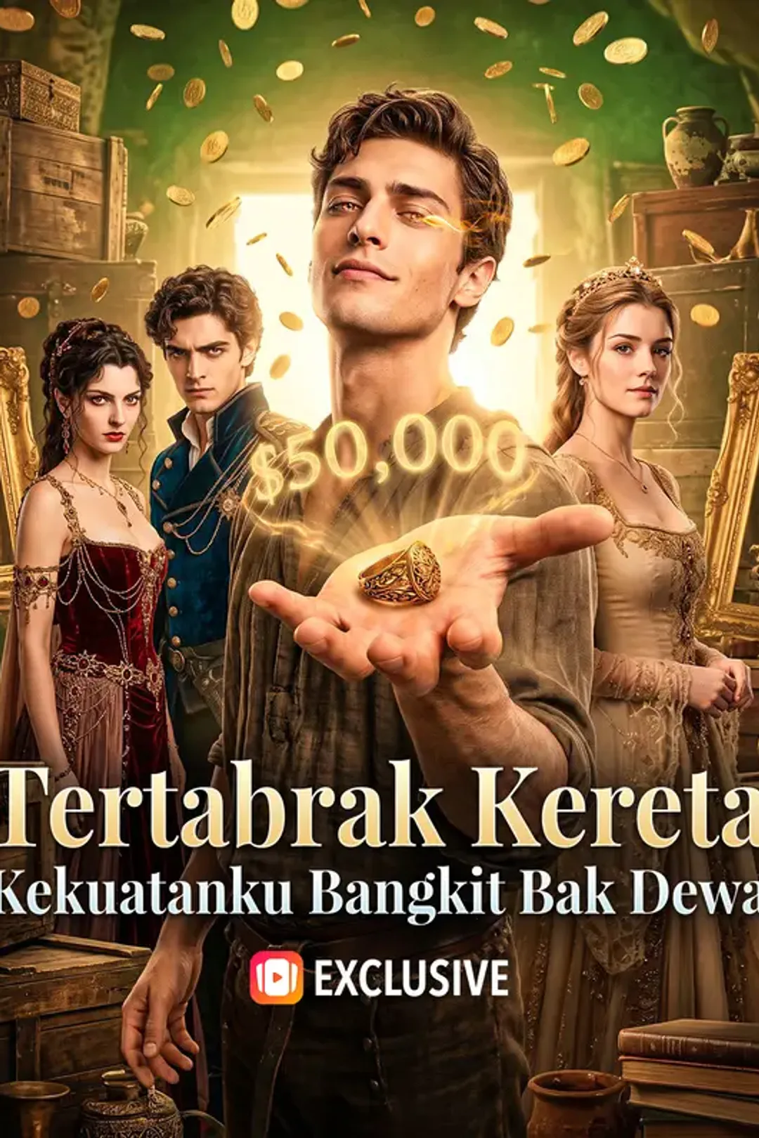 Poster Tertabrak Kereta, Kekuatanku Bangkit Bak Dewa