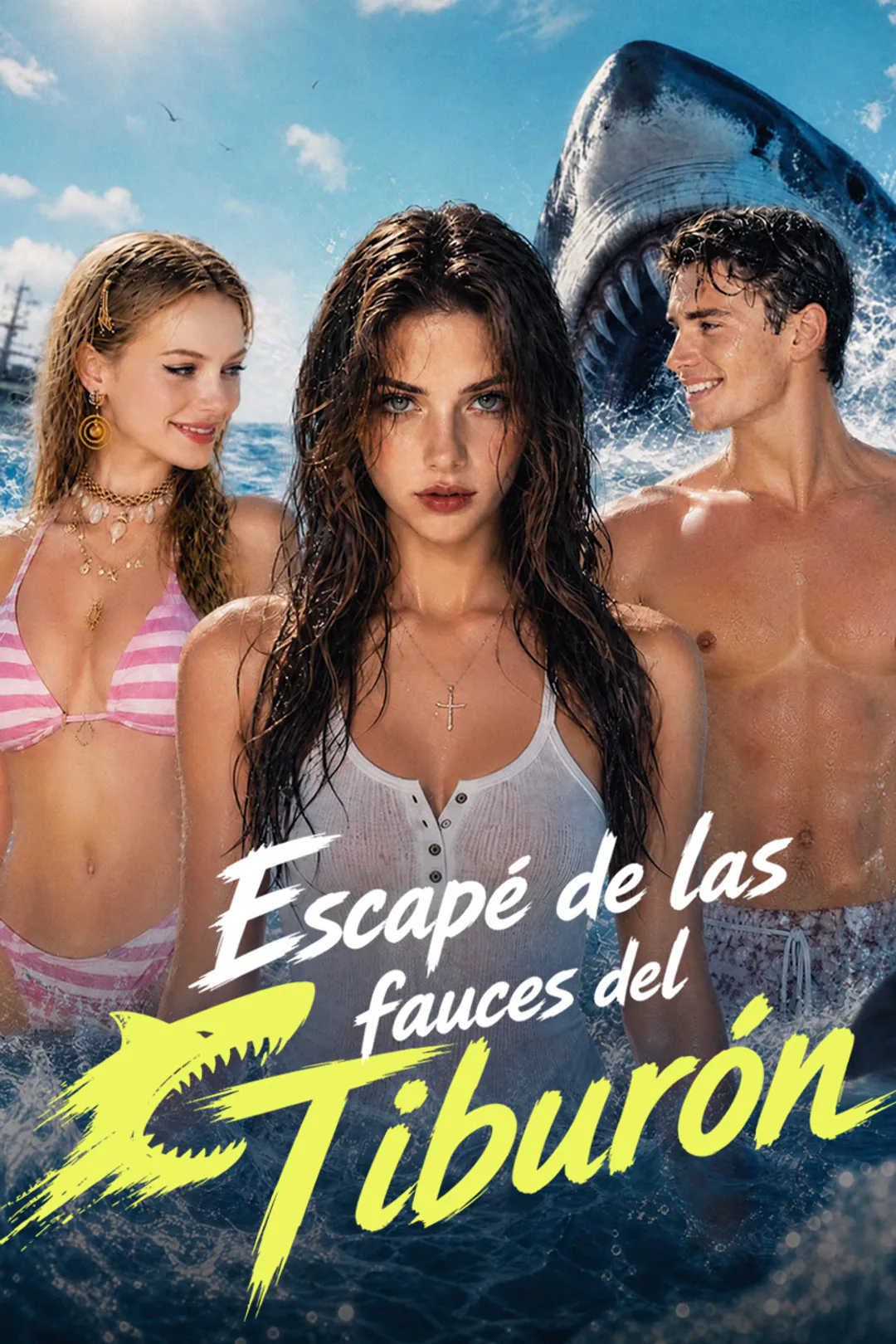 Póster de Escapé de las fauces del tiburón