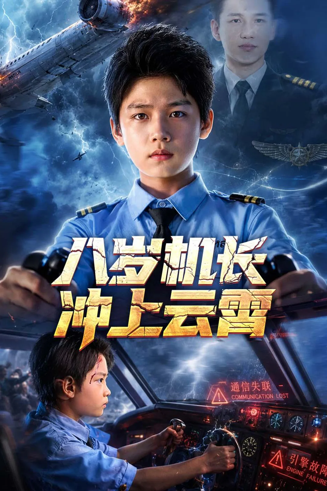 《八岁机长冲上云霄》海报
