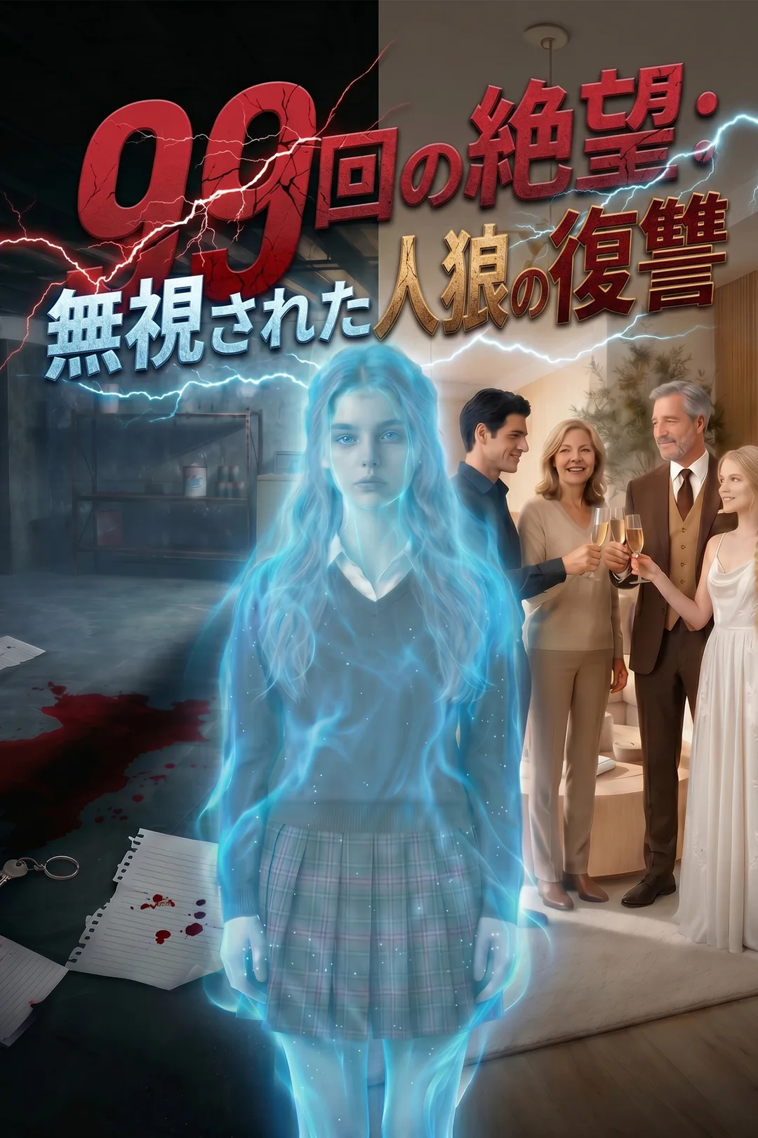 99回の絶望：無視された人狼の復讐のポスター