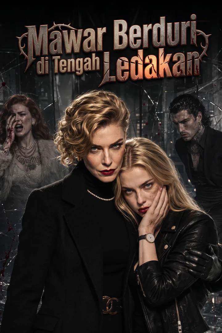 Poster Mawar Berduri di Tengah Ledakan