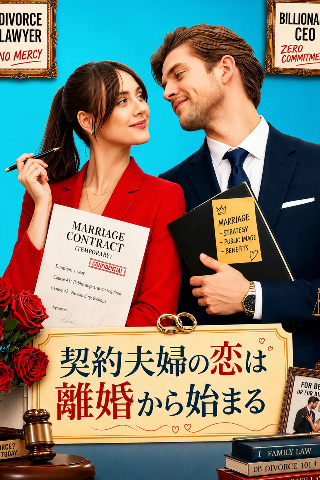 契約夫婦の恋は離婚から始まるのポスター