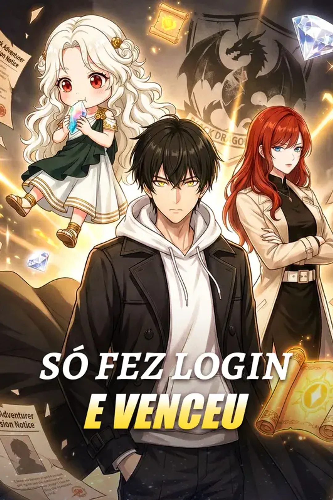 Pôster de Só Fez Login e Venceu