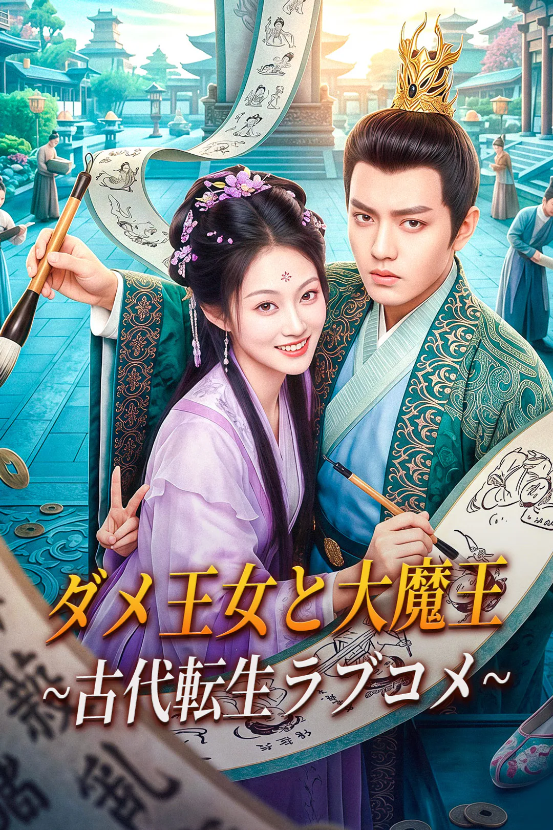 ダメ王女と大魔王 ~古代転生ラブコメ~のポスター