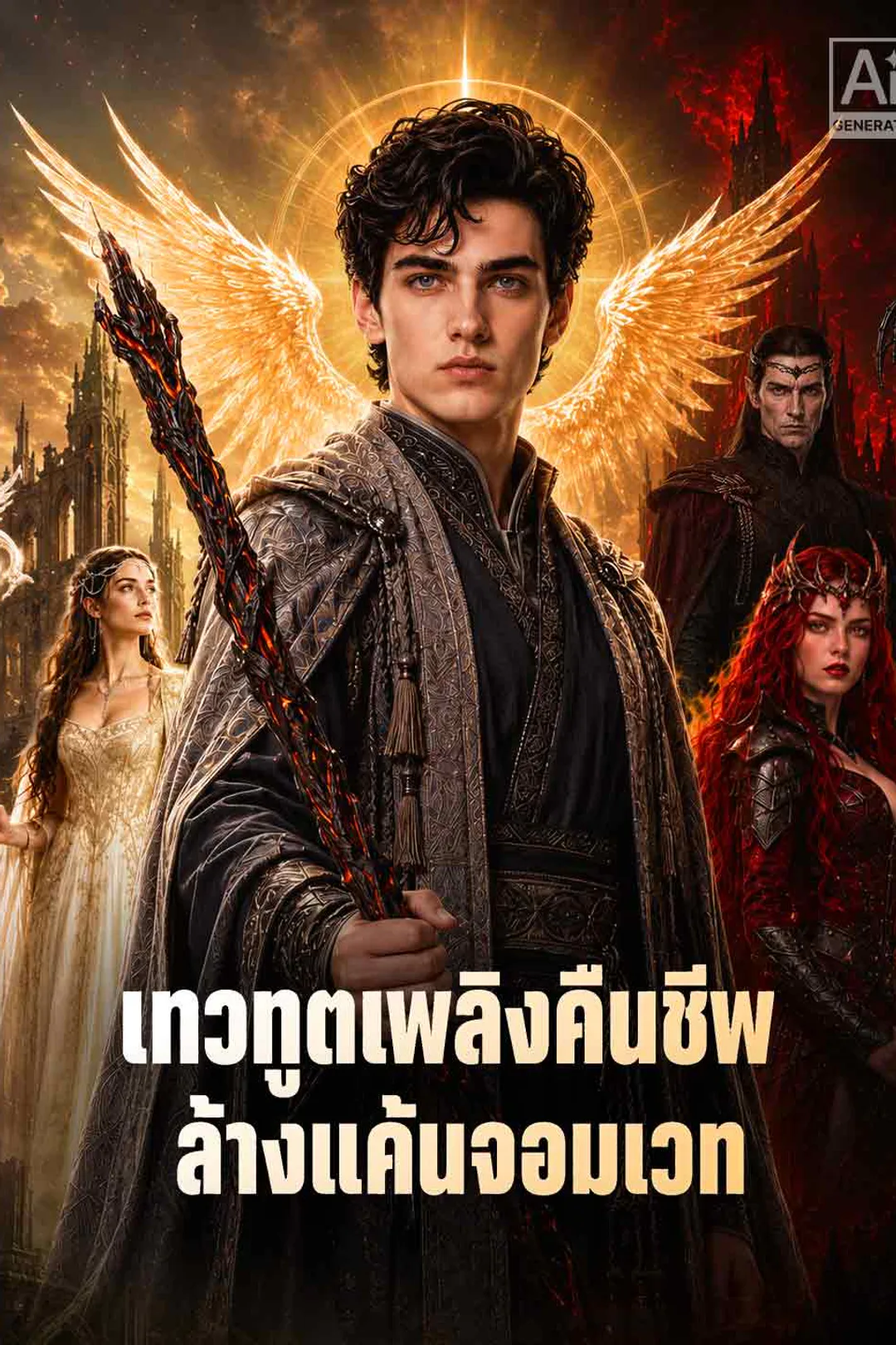 โปสเตอร์ เทวทูตเพลิงคืนชีพ ล้างแค้นจอมเวท