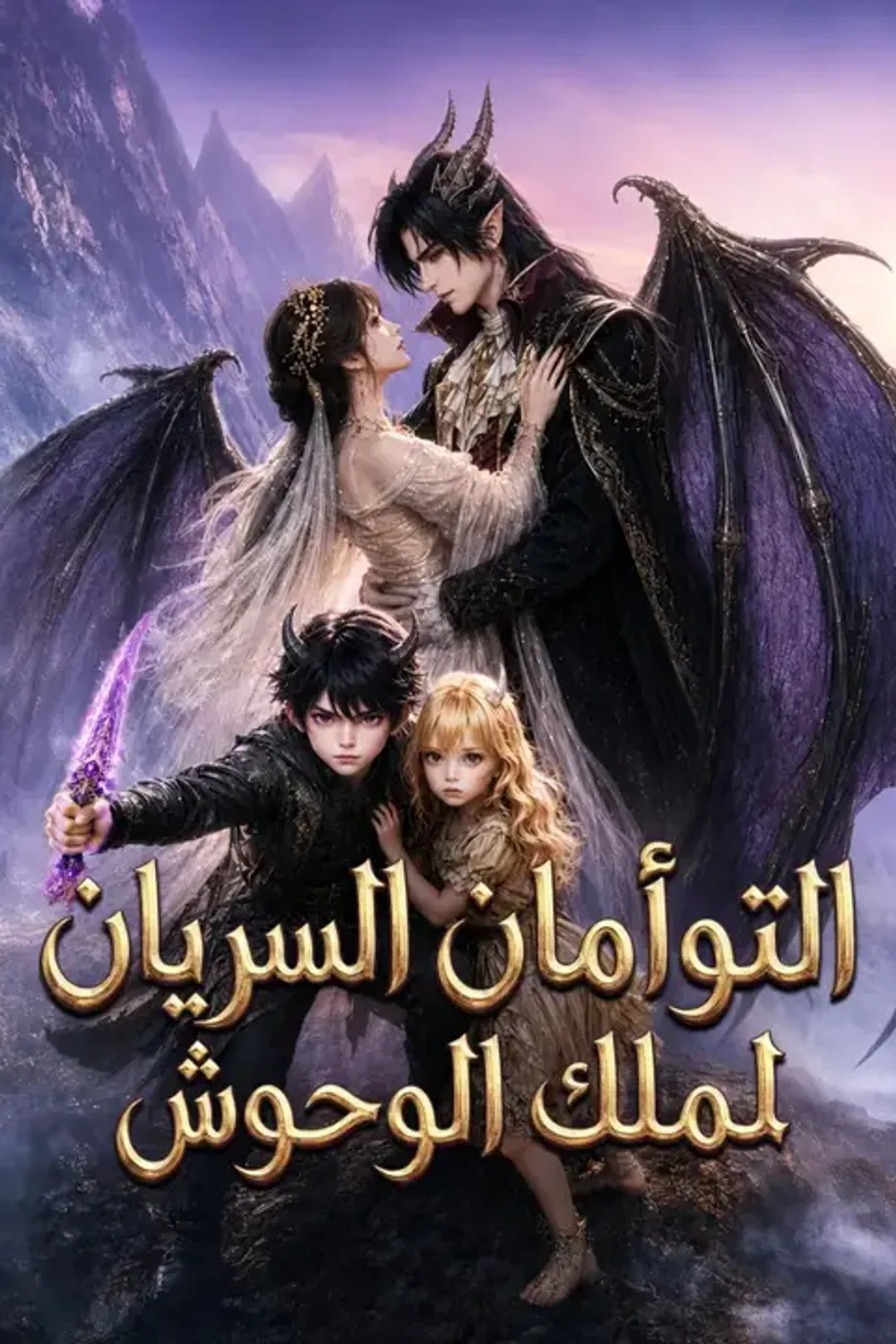 ملصق مسلسل «التوأمان السريان لملك الوحوش»