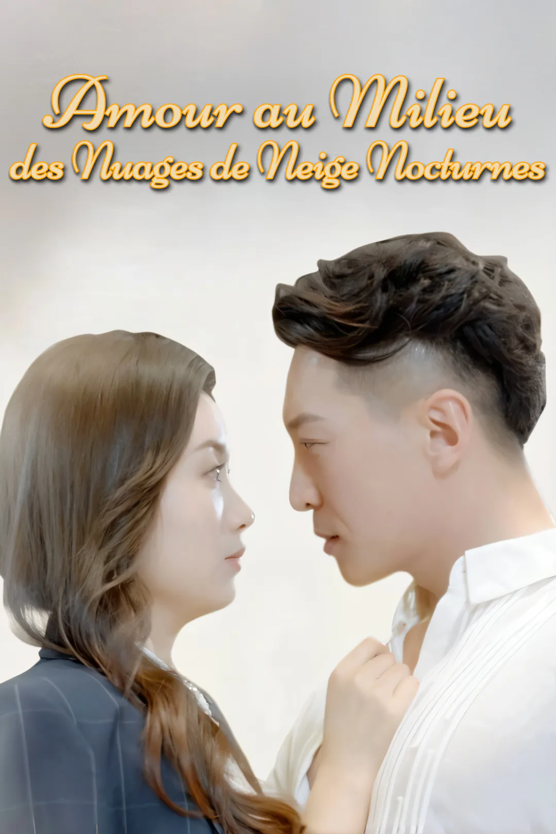 Affiche de Amour au Milieu des Nuages de Neige Nocturnes
