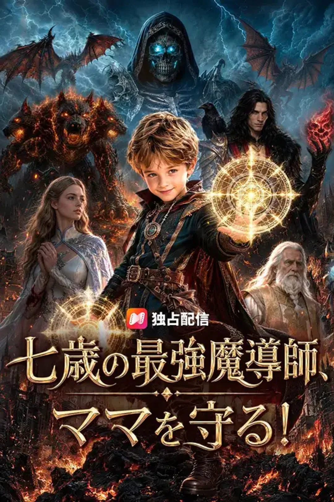 七歳の最強魔導師、ママを守る！のポスター