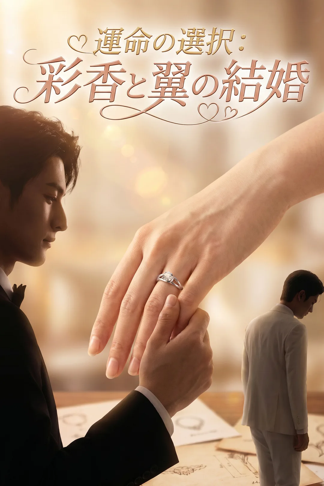 運命の選択：彩香と翼の結婚のポスター