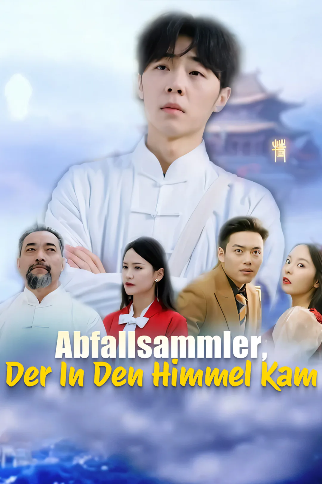 Poster von Abfallsammler, der in den Himmel kam