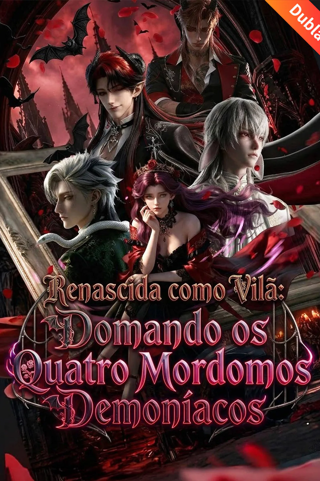 Pôster de Renascida como Vilã: Domando os Quatro Mordomos Demoníacos
