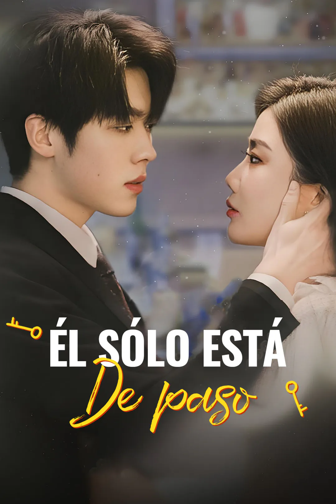 Póster de Él sólo está de paso