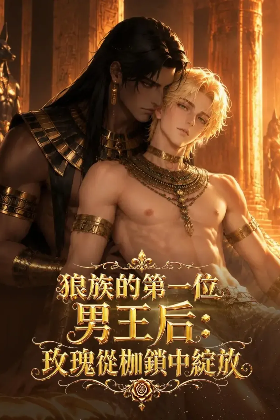 《狼族的第一位男王后：玫瑰從枷鎖中綻放》海報