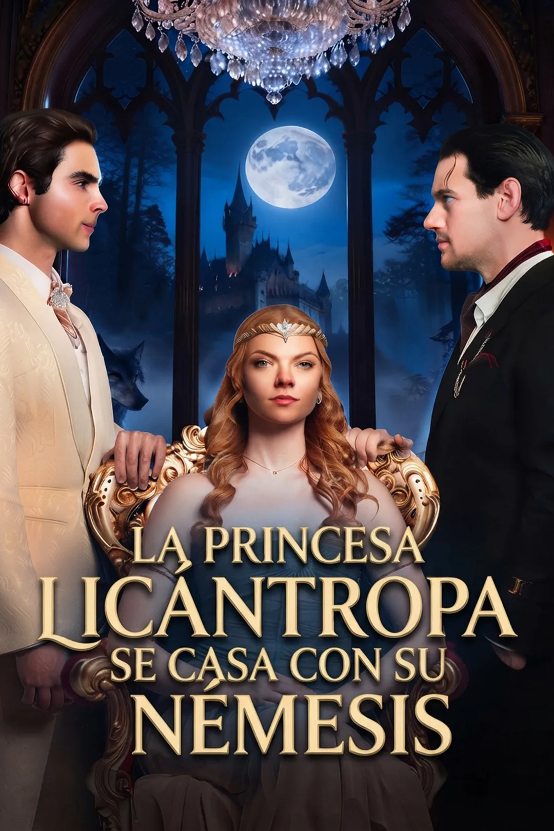 Póster de La princesa licántropa se casa con su némesis.