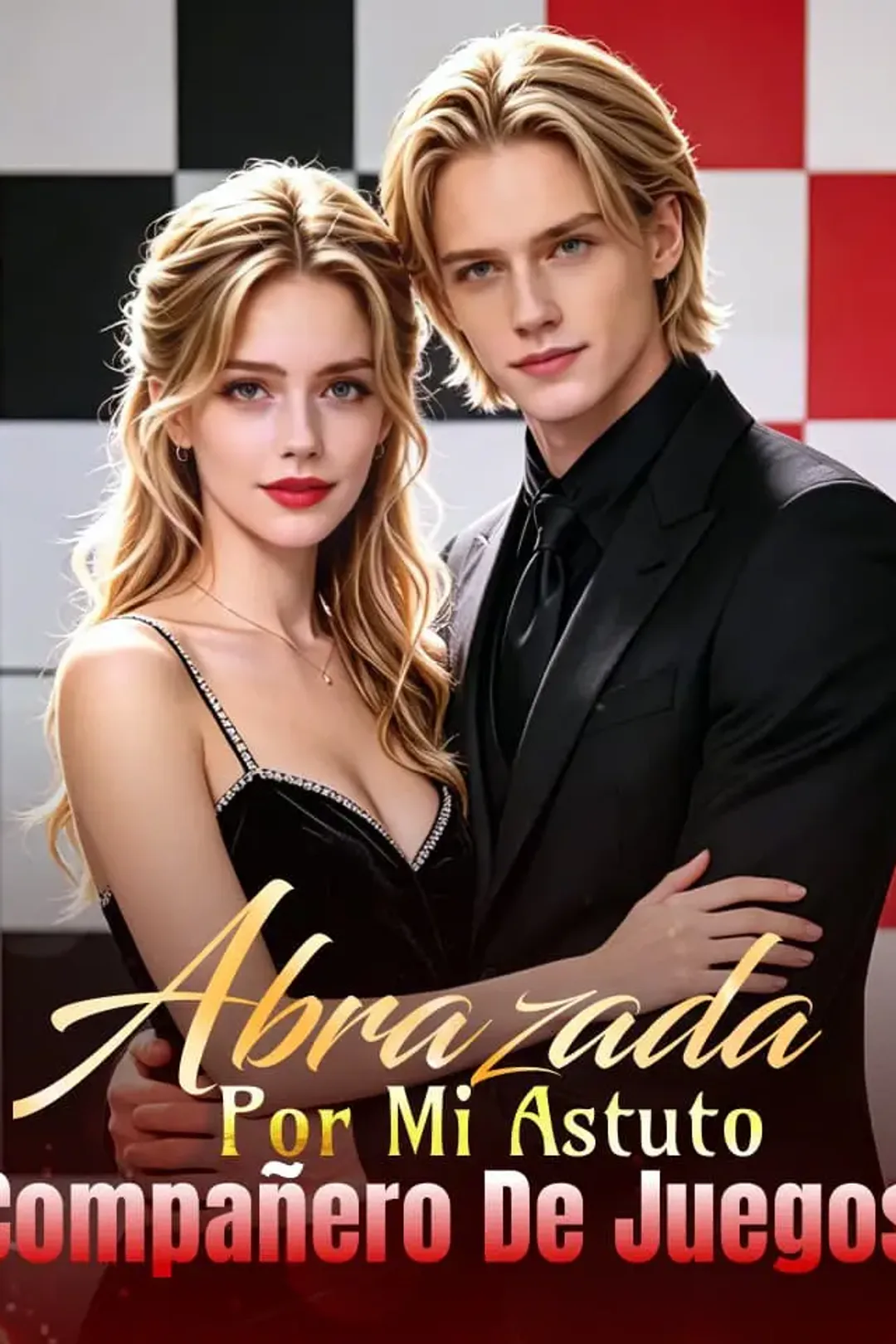 Póster de Abrazada por Mi Astuto Compañero de Juegos