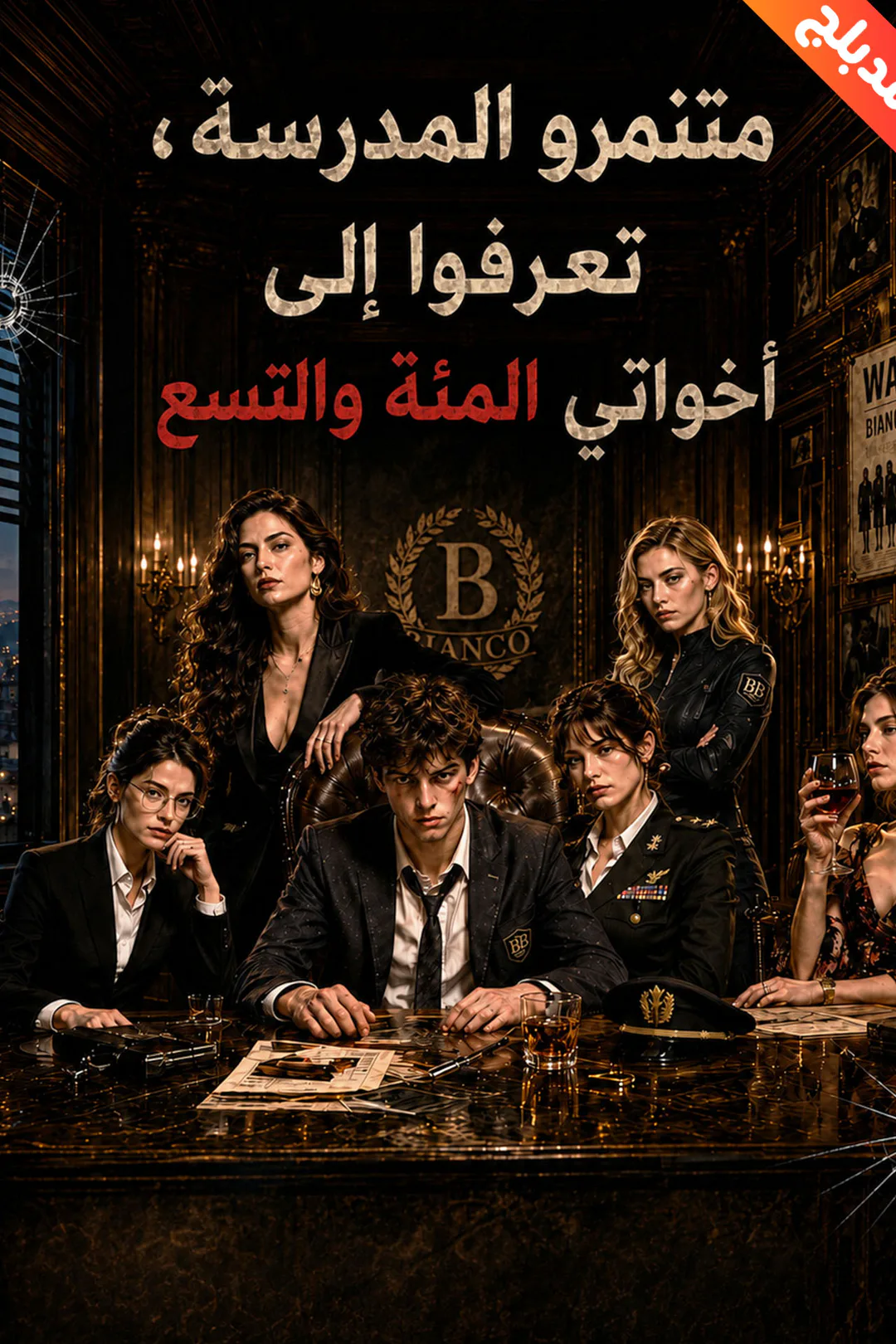 ملصق مسلسل «المدبلج-متنمرو المدرسة، تعرفوا إلى أخواتي المئة والتسع»