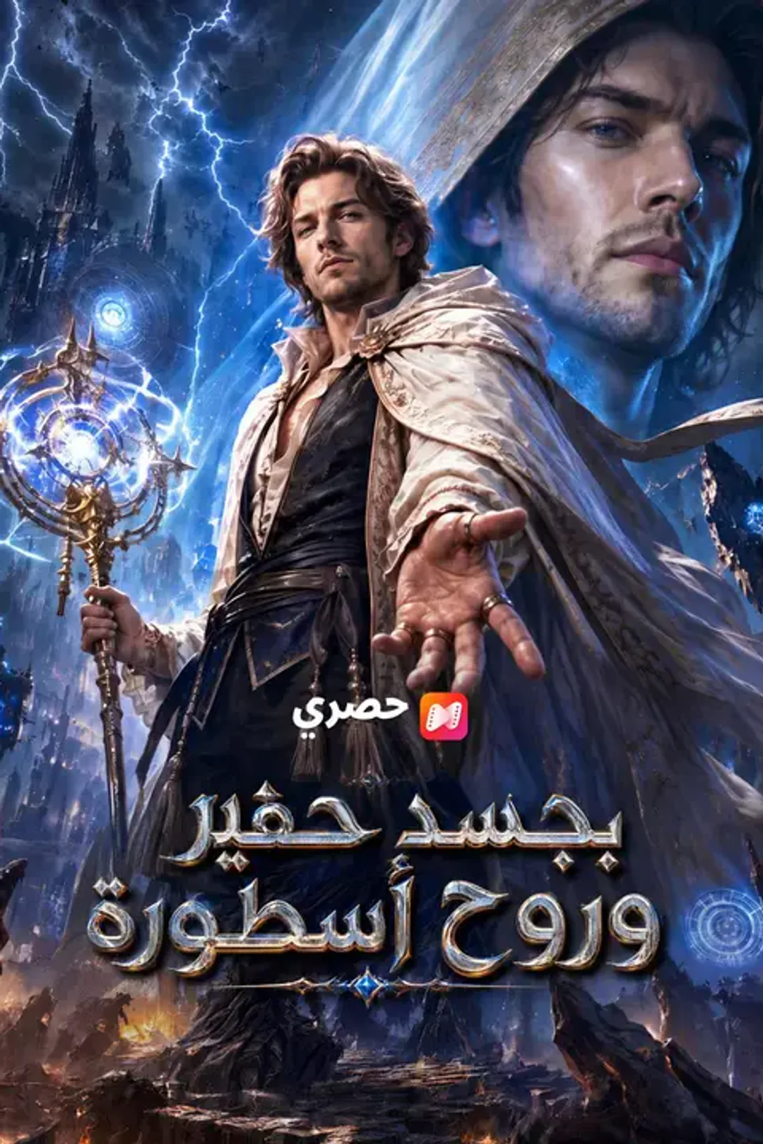 ملصق مسلسل «بجسد حقير وروح أسطورة»
