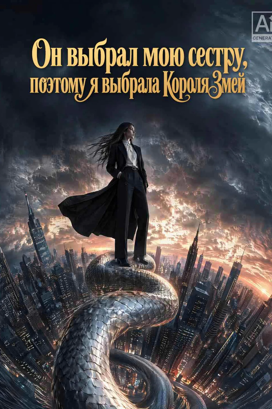 Постер сериала «Он выбрал мою сестру, поэтому я выбрала Короля Змей»