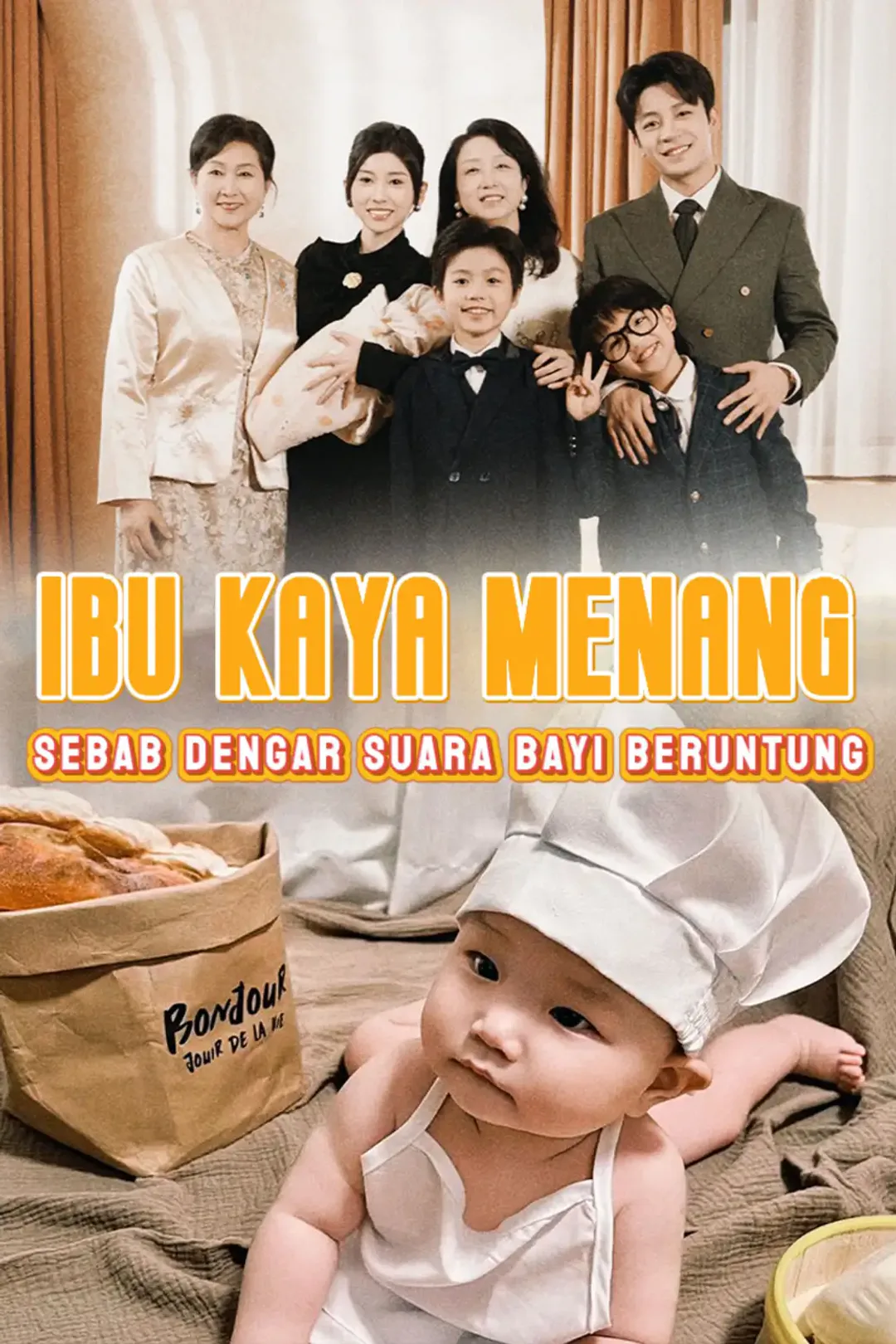 Poster Ibu Kaya Menang Sebab Dengar Suara Bayi Beruntung