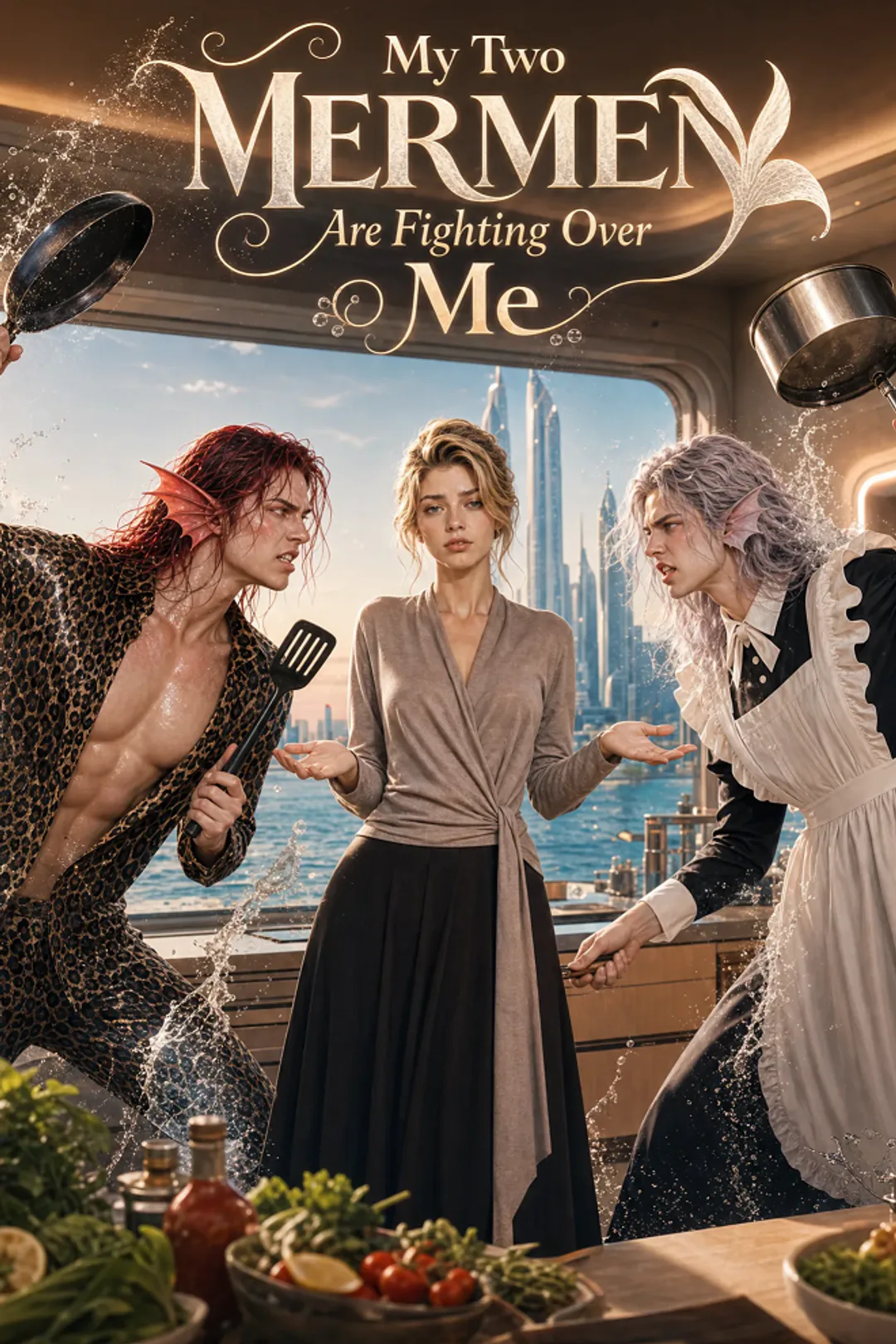 My Two Mermen Are Fighting Over Me poster