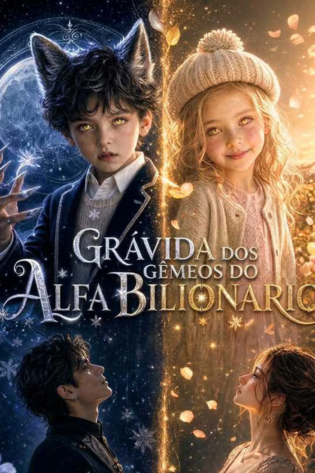 Pôster de Grávida dos Gêmeos do Alfa Bilionário