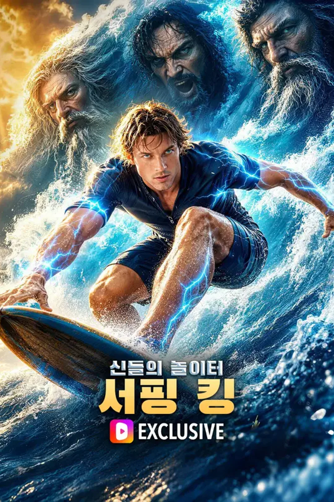 신들의 놀이터: 서핑 킹 포스터