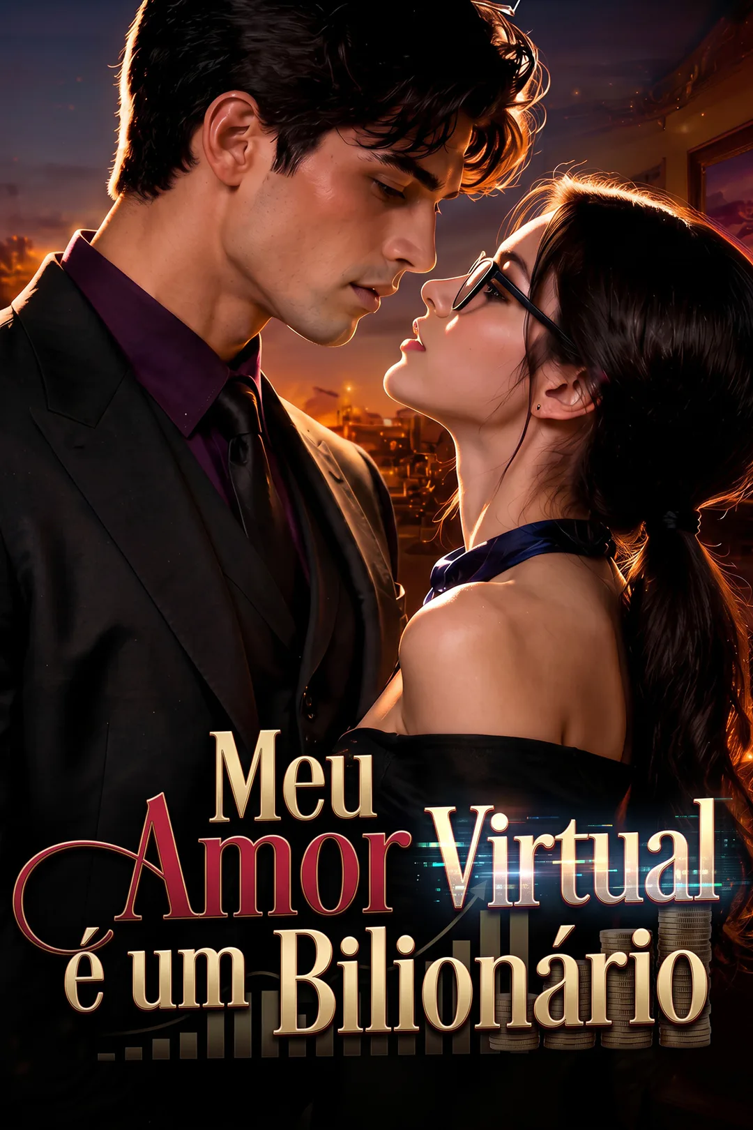 Pôster de Meu Amor Virtual é um Bilionário