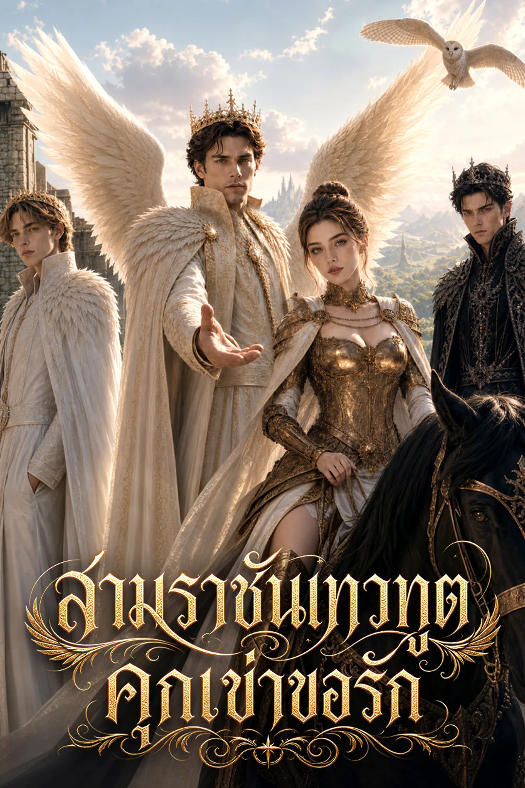 โปสเตอร์ สามราชันเทวทูต คุกเข่าขอรัก（ฉบับพากย์ ）