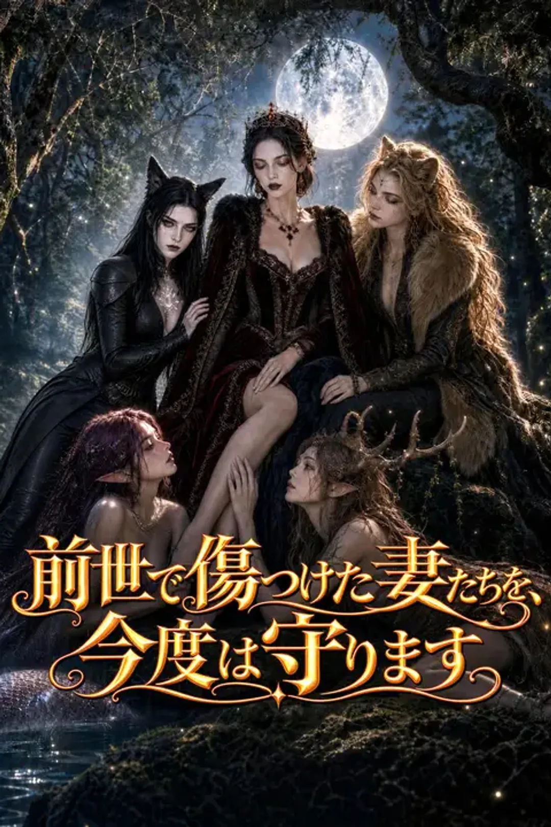 前世で傷つけた妻たちを、今度は守りますのポスター