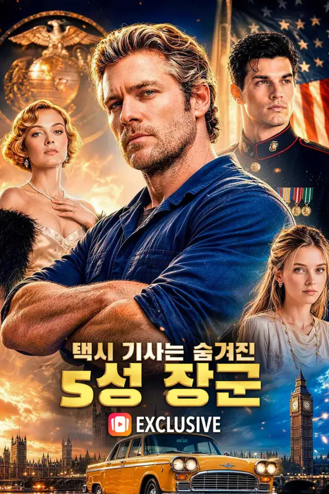 택시 기사는 숨겨진 5성 장군 포스터