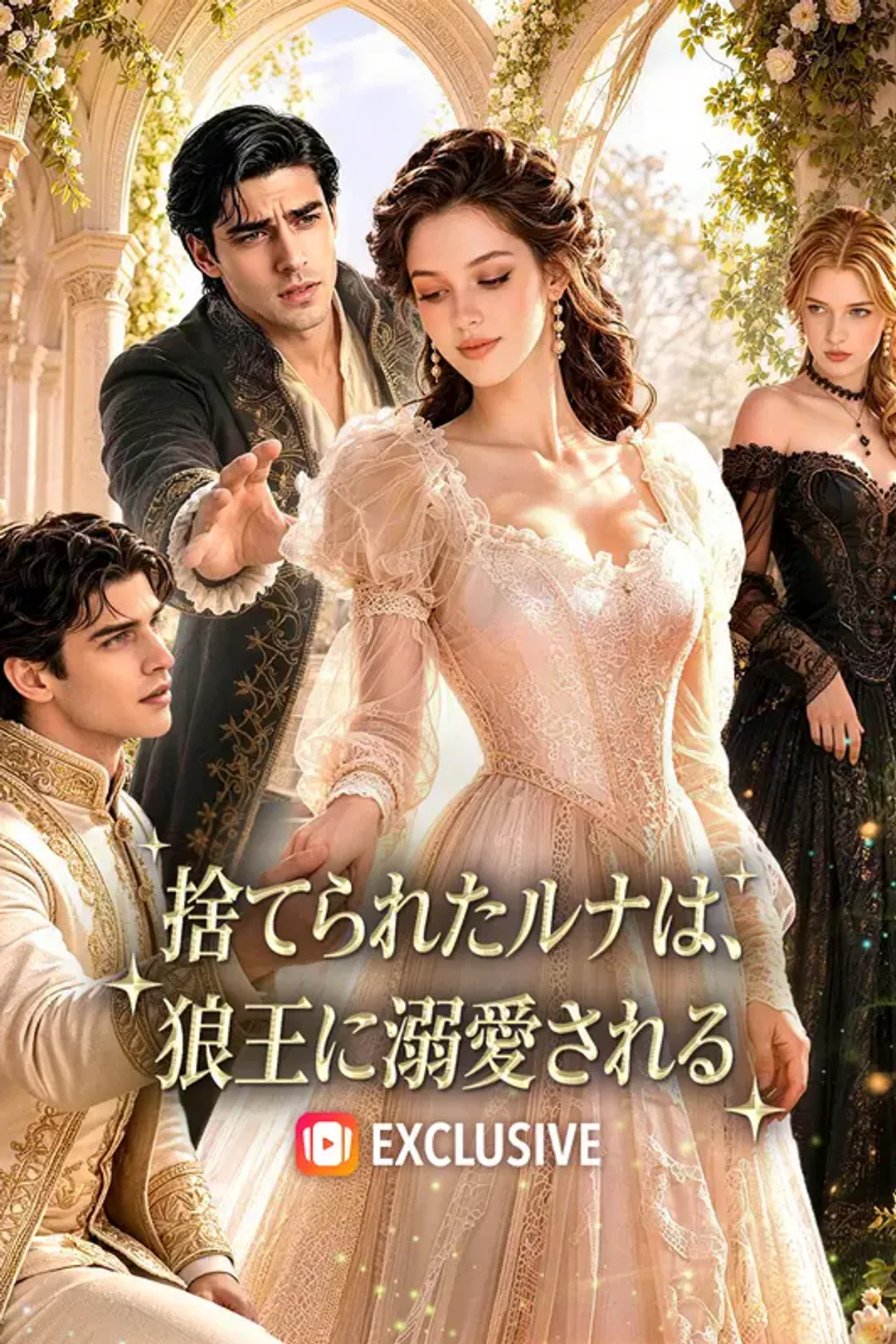 捨てられたルナは、狼王に溺愛されるのポスター