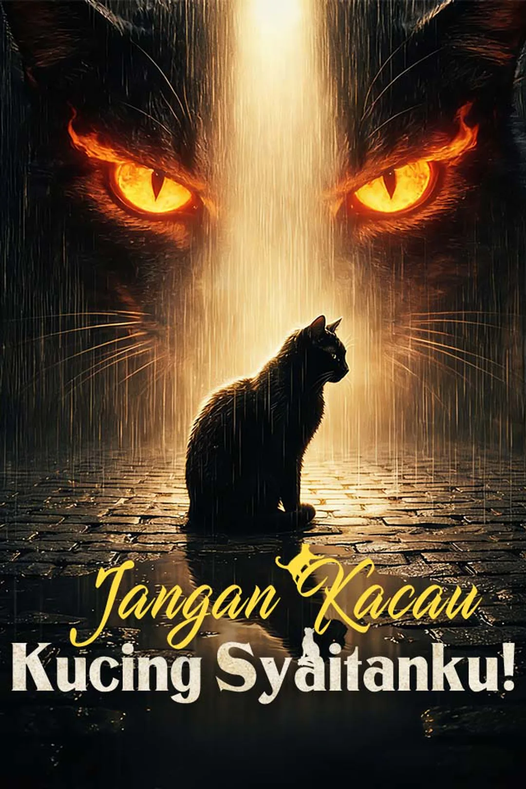 Poster Jangan Kacau Kucing Syaitanku!