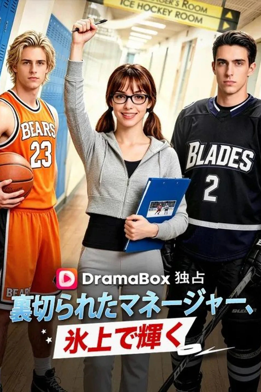 裏切られたマネージャー、氷上で輝くのポスター