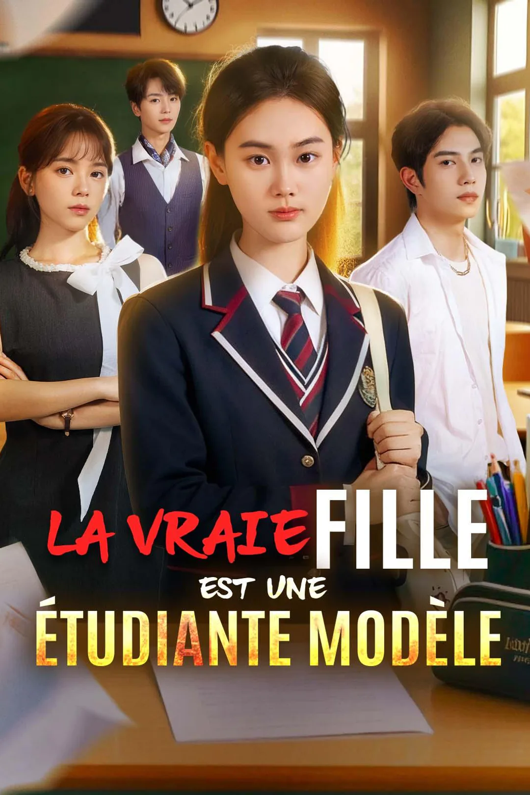 Affiche de La vraie fille est une étudiante modèle