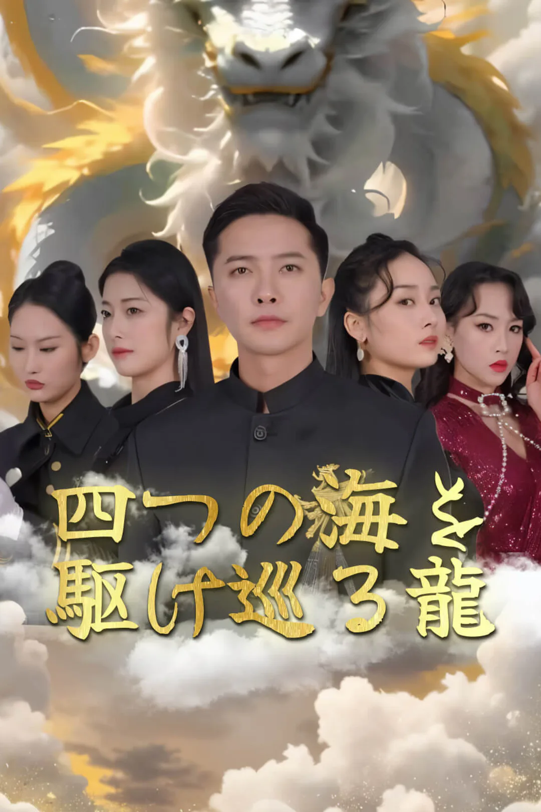 四つの海を駆け巡る龍のポスター