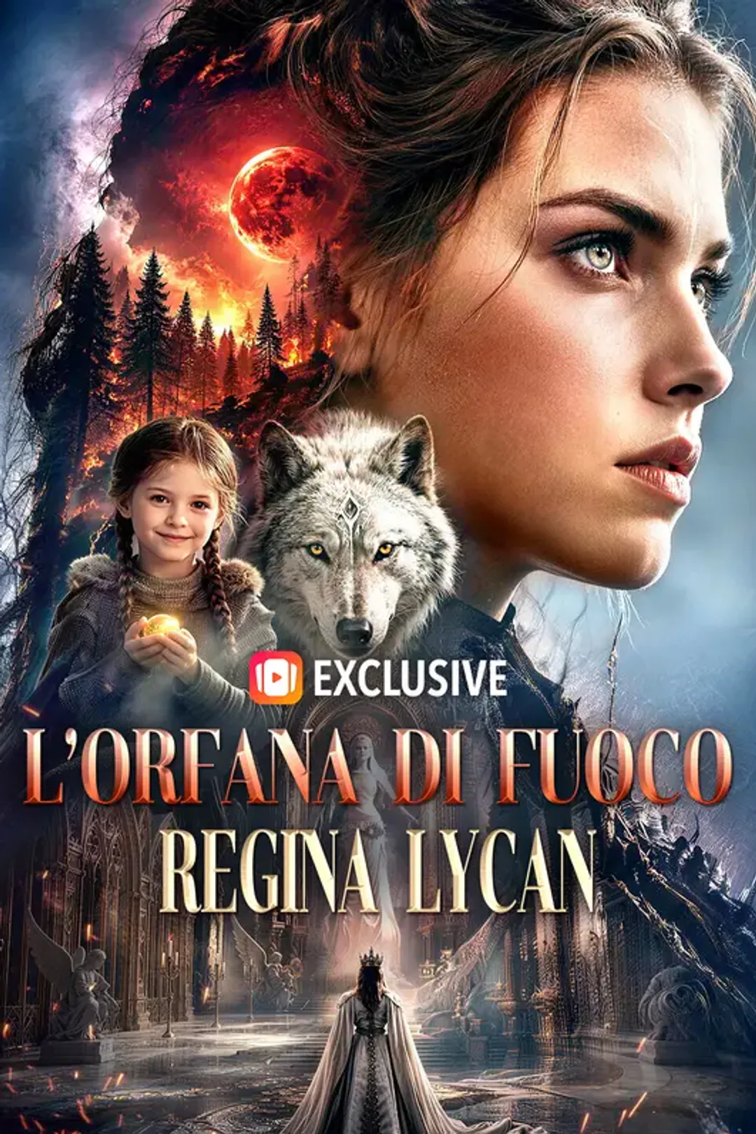 Locandina di L’orfana di fuoco, regina Lycan