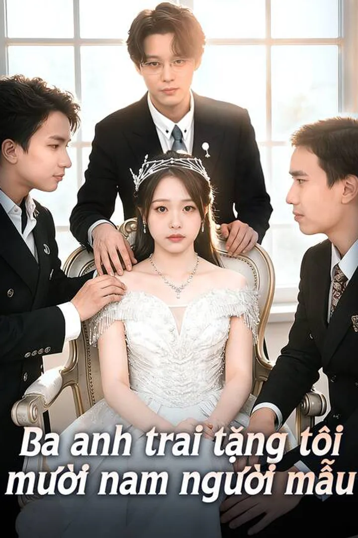 Poster phim Ba anh trai tặng tôi mười nam người mẫu