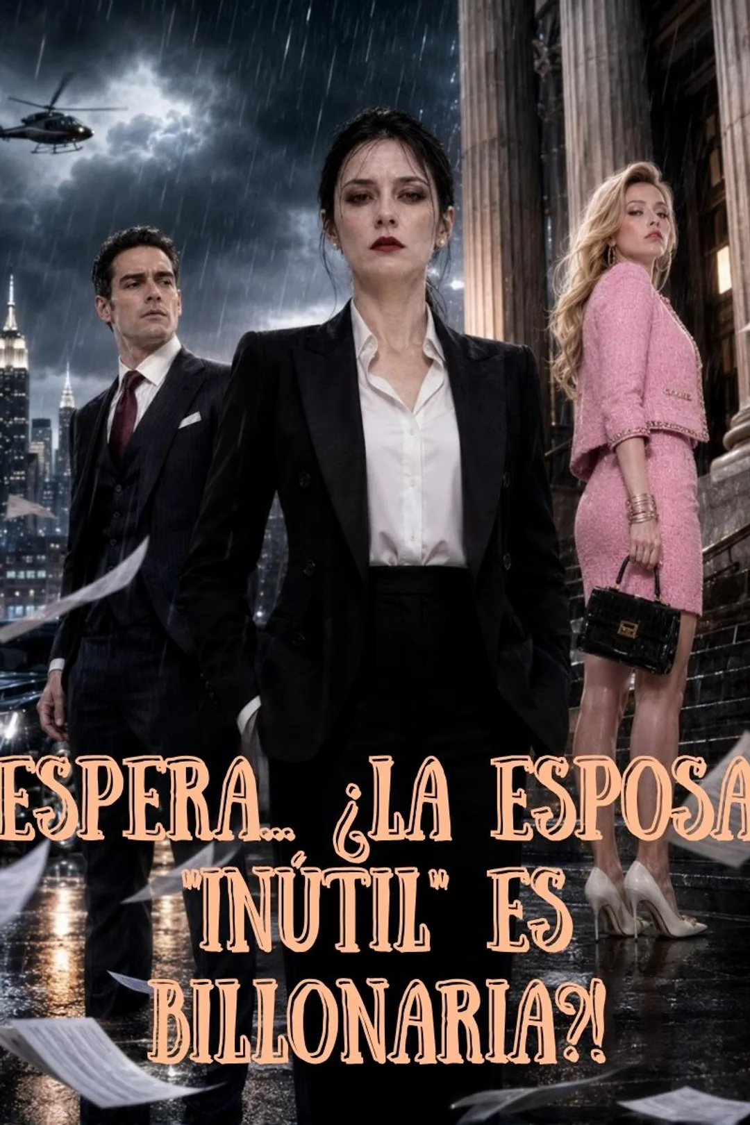 Póster de Espera... ¿la esposa "inútil" es billonaria?!
