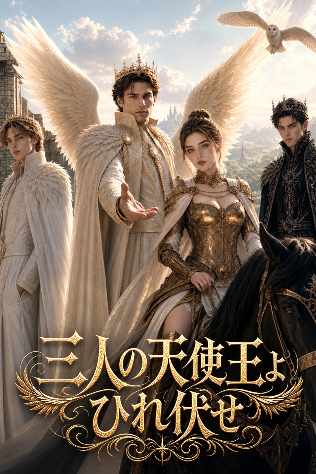 三人の天使王よ、ひれ伏せのポスター