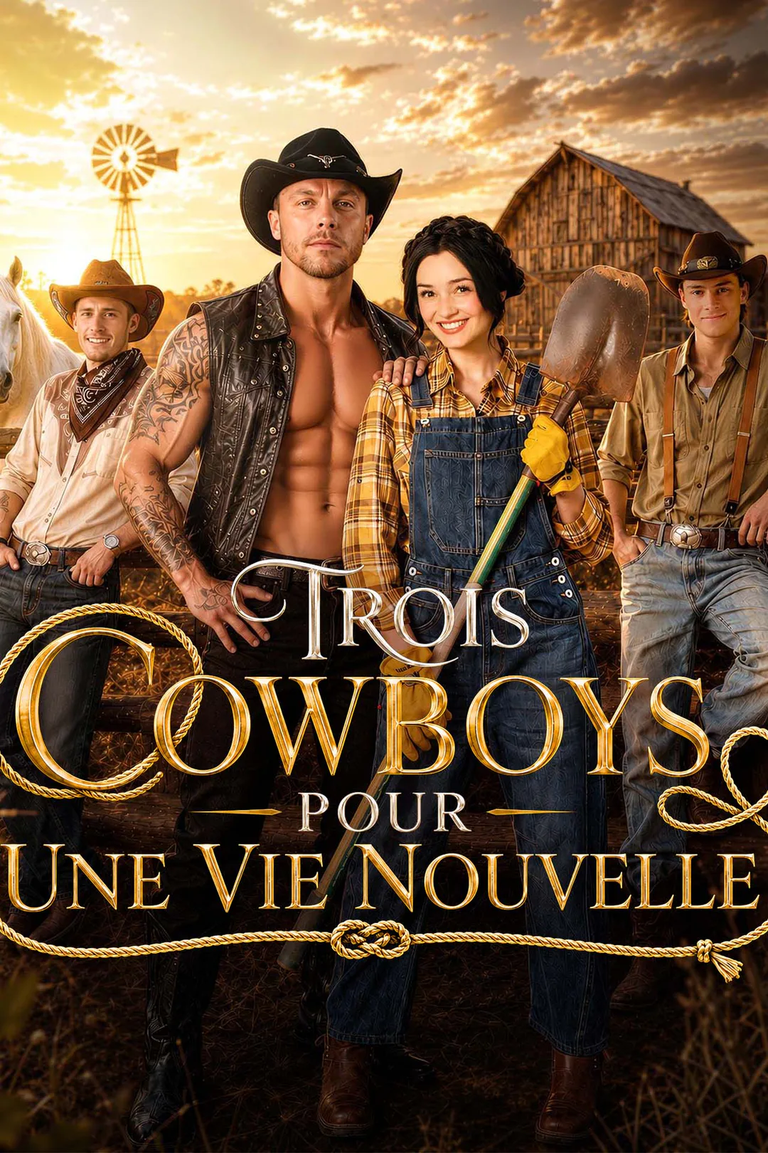 Affiche de Trois cowboys pour une vie nouvelle