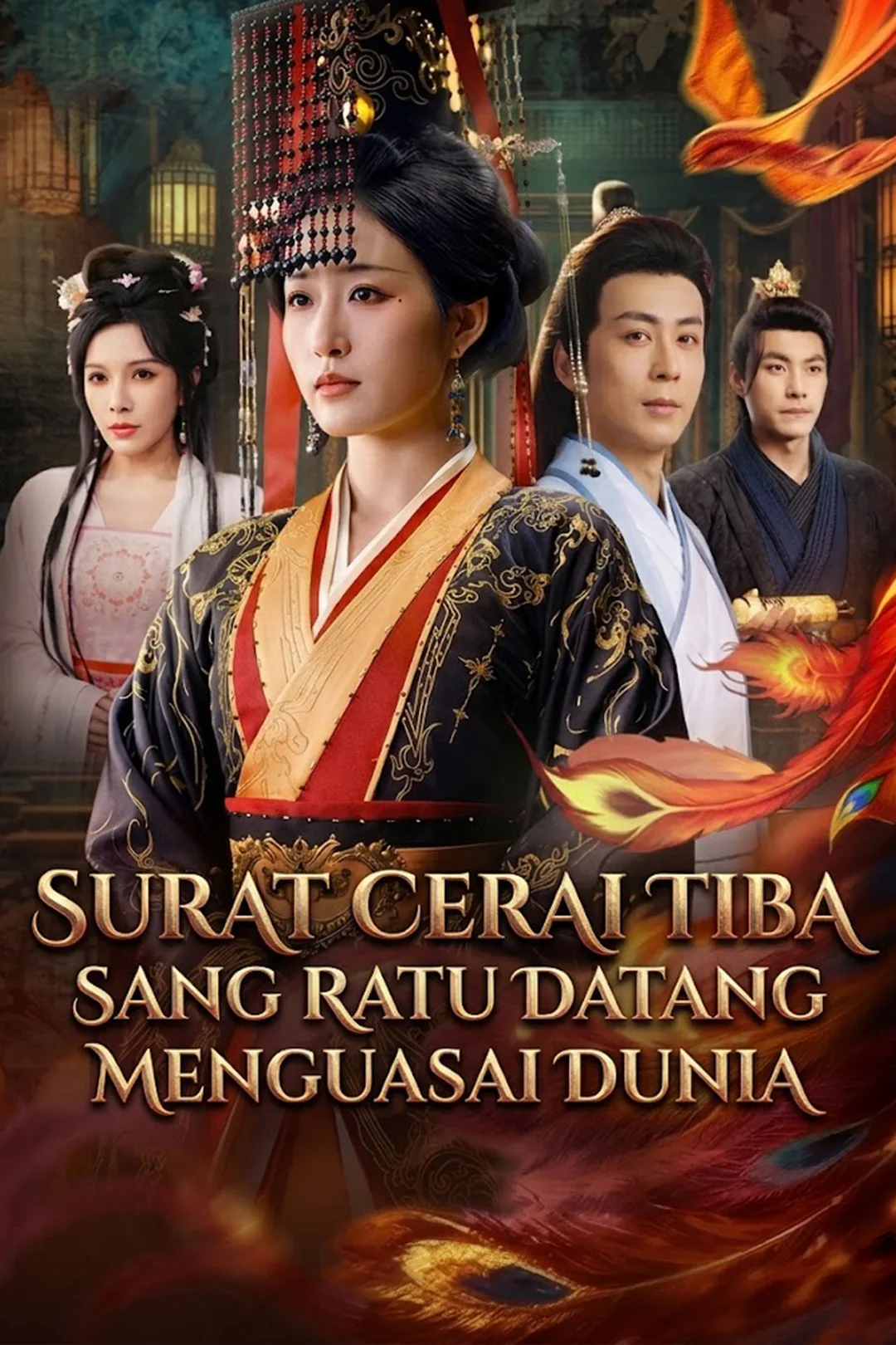 Poster Surat Cerai Tiba, Sang Ratu Datang Menguasai Dunia