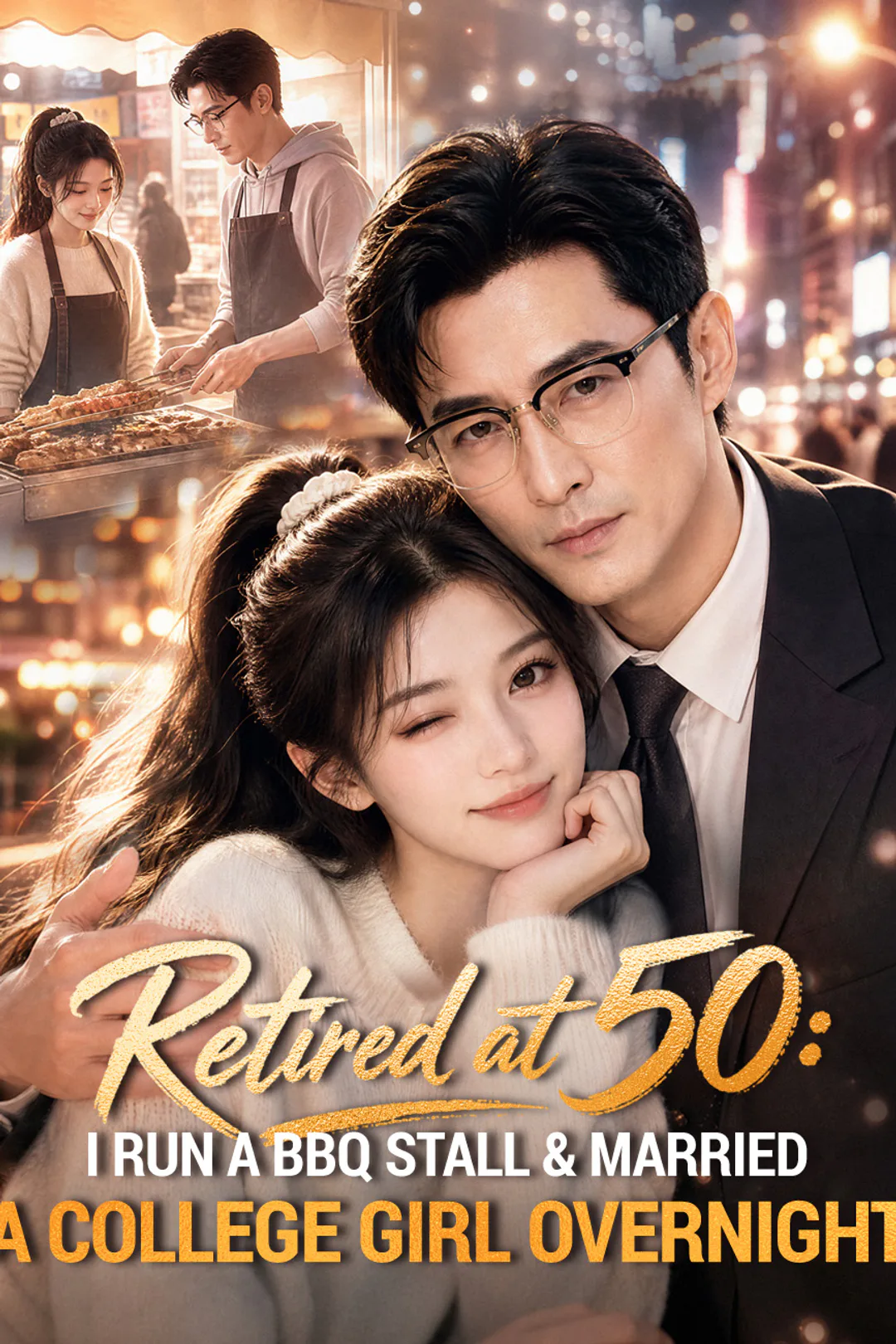 Retired at 50: I Run a BBQ Stall & Married a College Girl Overnight poster