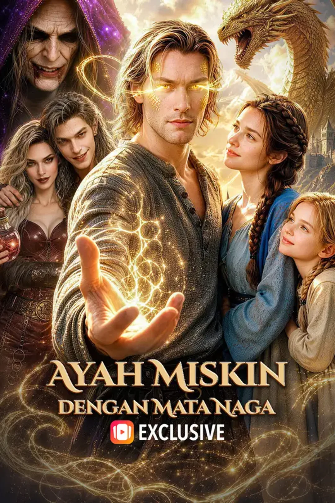 Poster Ayah Miskin dengan Mata Naga