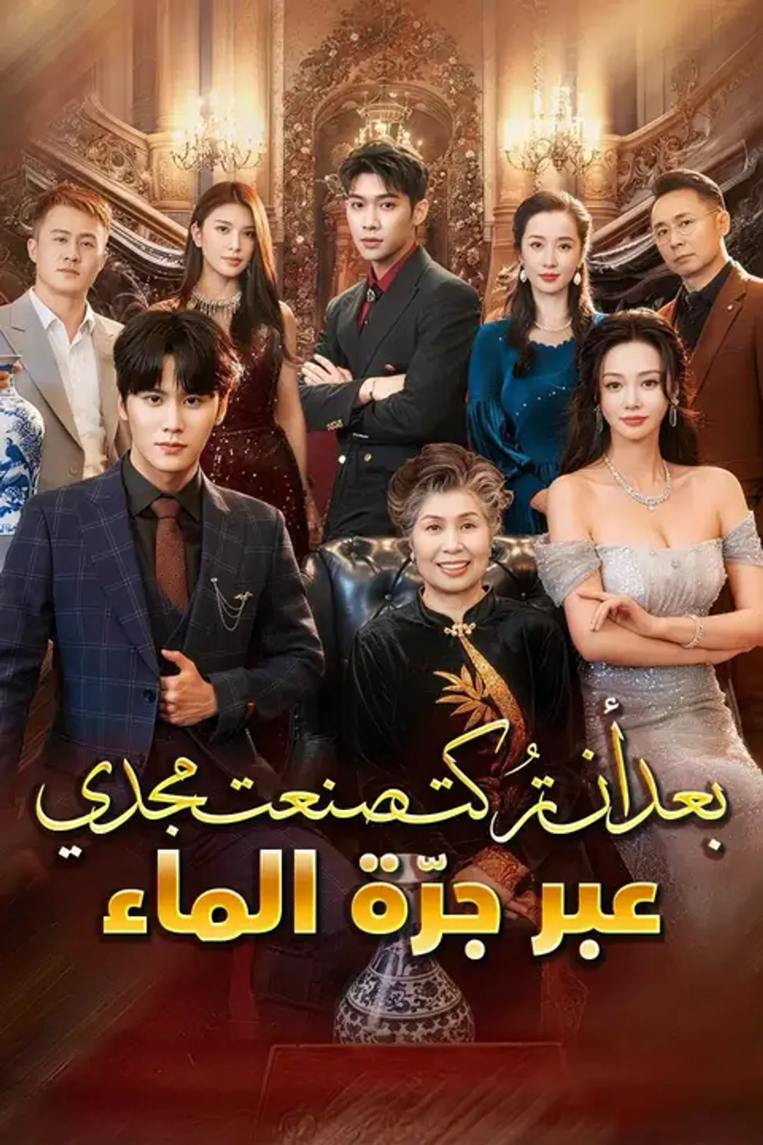 ملصق مسلسل «بعد أن تُركت... صنعت مجدي عبر جرّة الماء»