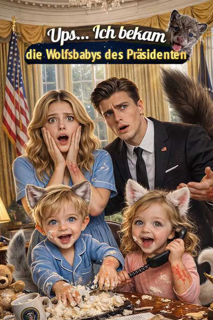 Poster von Ups... Ich bekam die Wolfsbabys des Präsidenten